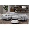 Liam Premium Leather Left Chaise Sectional