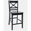 Asbury Park X-Back Counter Height Stool (Black) (Set of 2)