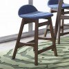 Space Savers Counter Height Dining Set w/ Blue Stools