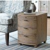 Driftwood Bowfront Chairside Table