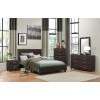 Lorenzi Upholstered Platform Bedroom Set (Dark Brown)