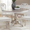 Magnolia Manor Pedestal Dining Set w/ Wood Chairs