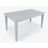 Simplicity Rectangular Dining Table (Dove)