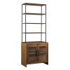 Abode Wagner Two Door Cabinet w/ Metal Hutch