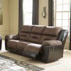 Earhart Chestnut Reclining Sofa