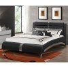 Jeremaine Upholstered Bed (Black)