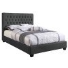 Chloe Upholstered Bed (Charcoal)