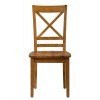 Simplicity Rectangular Dining Set w/ X Back Chairs (Honey)