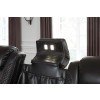 Party Time Midnight Power Reclining Sofa w/ Adjustable Headrests