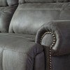 Austere Gray Reclining Sofa