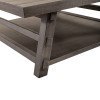 Modern Farmhouse Square Cocktail Table (Dusty Charcoal)