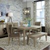 Sun Valley 60 Inch Rectangular Dining Set w/ Upholstered Chairs