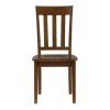 Simplicity Rectangular Dining Set w/ Slat Chairs (Caramel)