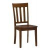 Simplicity Rectangular Dining Set w/ Slat Chairs (Caramel)