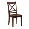 Simplicity X Back Side Chair (Caramel) (Set of 2)