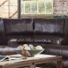 Wembley Lay Flat Reclining Sectional (Chocolate)