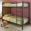 Denley Twin over Twin Bunk Bed (Black)