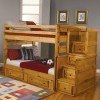Wrangle Hill Full/Full Storage Bunk Bed w/ Stairs