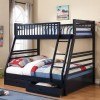 Cooper Twin/ Full Bunk Bed (Navy Blue)
