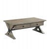 Reclamation Place Trestle Rectangular Cocktail Table (Natural)