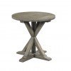 Reclamation Place Trestle Round End Table (Natural)