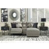 Colleyville Stone Small Power Right Chaise Sectional w/ Console