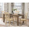 Janina Dining Room Set w/ Buttermilk Chairs