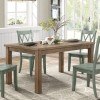 Janina Dining Room Set w/ Buttermilk Chairs
