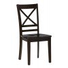 Simplicity X Back Side Chair (Espresso) (Set of 2)