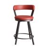 Appert Swivel Counter Height Chair (Red) (Set of 2)