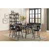 Appert Counter Height Dining Room Set w/ Black Chairs