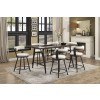 Appert Counter Height Dining Room Set w/ White Chairs
