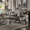 Versailles Living Room Set (Silver PU)