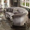 Versailles Crescent Living Room Set (Antique Platinum)