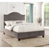 Carlow Gray Upholstered Bed