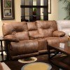 Voyager Power Lay Flat Reclining Console Loveseat (Elk)
