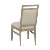 The Nook 80 Inch Trestle Dining Set w/ Chair Choices (Heathered Oak)