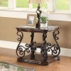 Ornate Metal Scrollwork Occasional Table Set