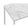 White and Satin Nickel Coffee Table