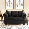 Darcy Black Sofa Chaise Living Room Set