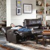 Wembley Power Lay Flat Reclining Sectional Set (Chocolate)