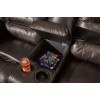 Vacherie Chocolate Double Reclining Loveseat w/ Console