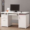Modern White Computer Desk