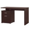 Cappuccino Desk w/ Cabinet