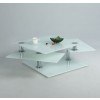8052 White Starphire Glass Cocktail Table