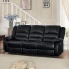 Jarita Double Reclining Sofa (Black)