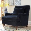 Midnight Blue Attached Back Accent Chair