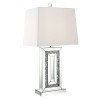 Table Lamp w/ Dark Crushed Crystals