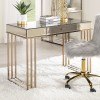 Critter Home Office Set (Smoky Mirrored/ Champagne)