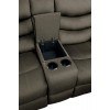 Discus Reclining Living Room Set (Brown)
